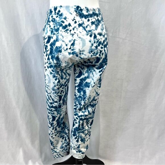 RBX high waist butter soft teal and white tie dye active leggings size large - Picture 7 of 9